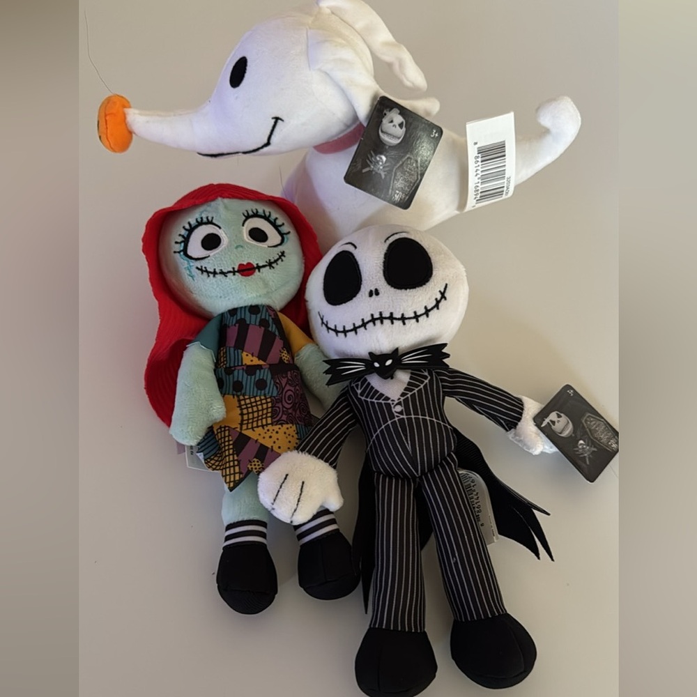 Halloween Movie Plush Trio - Black, White, Red
